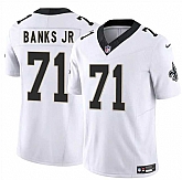 Men & Women & Youth New Orleans Saints #71 Kelvin Banks Jr White 2025 Draft F.U.S.E. Vapor Limited Stitched Jersey,baseball caps,new era cap wholesale,wholesale hats